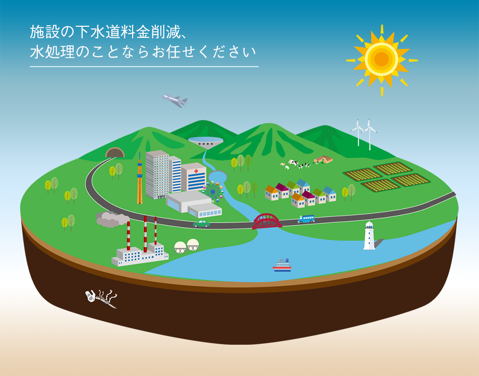 施設の水道料金削減、水処理のことならお任せください。